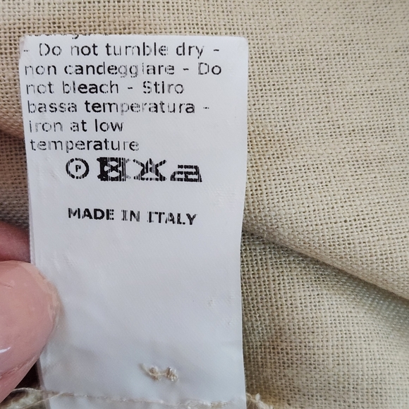 G. Label by Goop size 2 cream linen blend dress with pockets and buttons, luxe - Picture 3 of 11